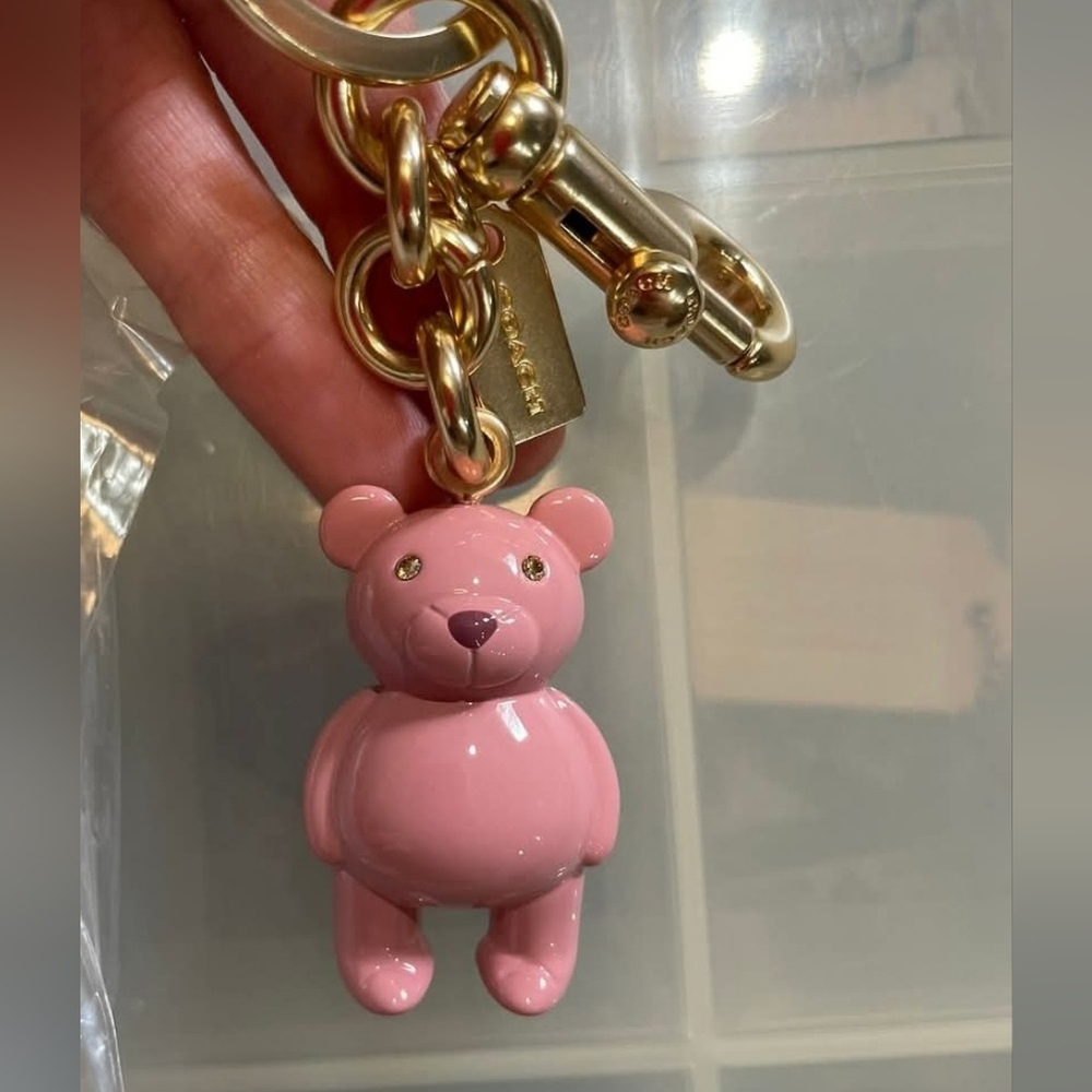 Coach Pink Bear Charm